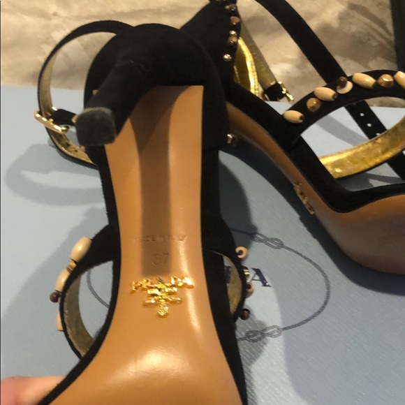 Authentic Prada sandals gently used size 7 - Picture 5 of 5